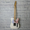 Fender Player telecaster white with cowboy pickguard