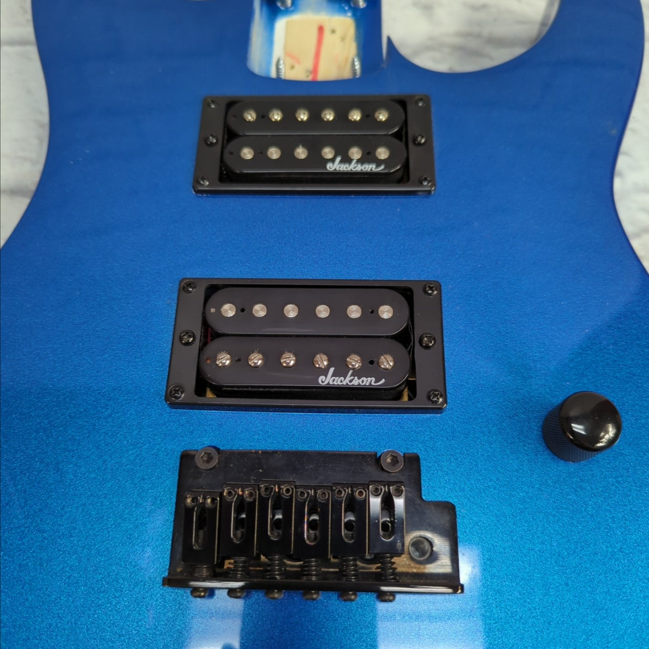 Jackson Loaded Body JS Series Dinky Flat Top JS22 Metallic Blue