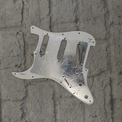 Unknown White Stratocaster Pickguard SSS