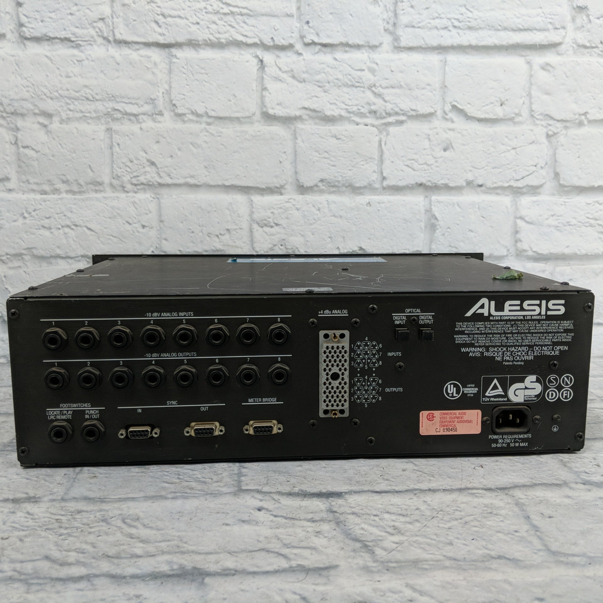 Alesis ADAT 8 Track Professional Digital Audio Recorder