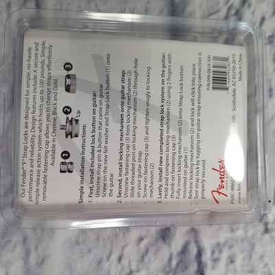 Fender FSLC1 Strap Lock Set Chrome