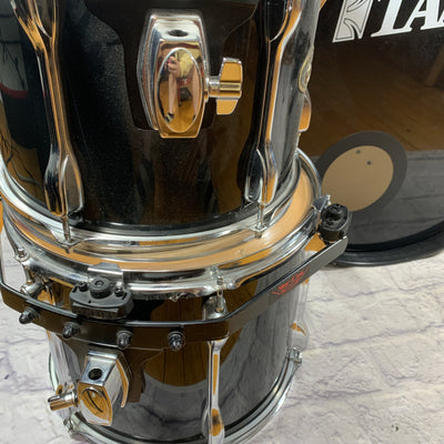 Tama Rockstar Custom 4 Piece Black Drum Kit