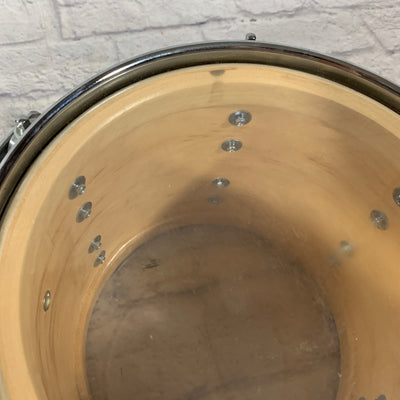 Vintage 80s Ludwig 10 x 8 Keystone Badge Champagne Sparkle Tom