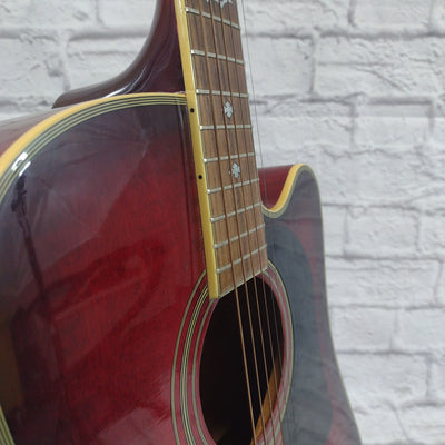 Washburn D17-CE 2005 Solid Top Acoustic Guitar