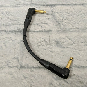 Neutrik 8" Instrument Cable With Right Angle Connectors