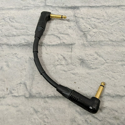 Neutrik 8" Instrument Cable With Right Angle Connectors