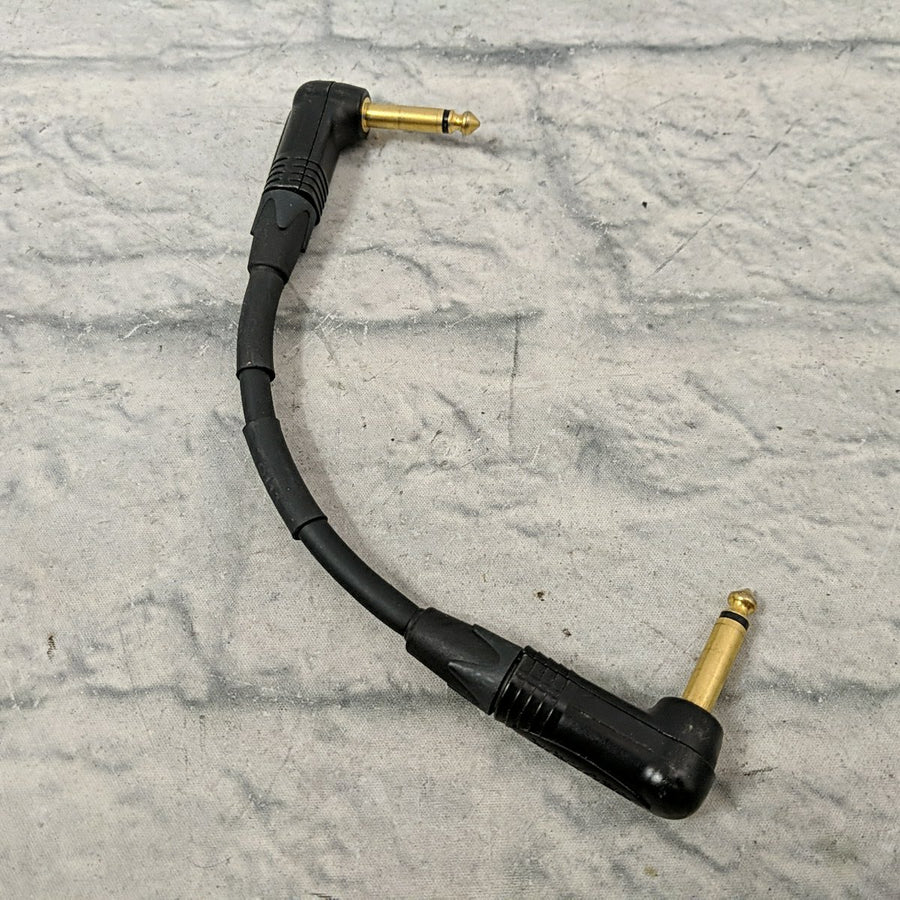 Neutrik 8" Instrument Cable With Right Angle Connectors