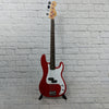 ** Squier 4 String Precision P Bass Partscaster Red