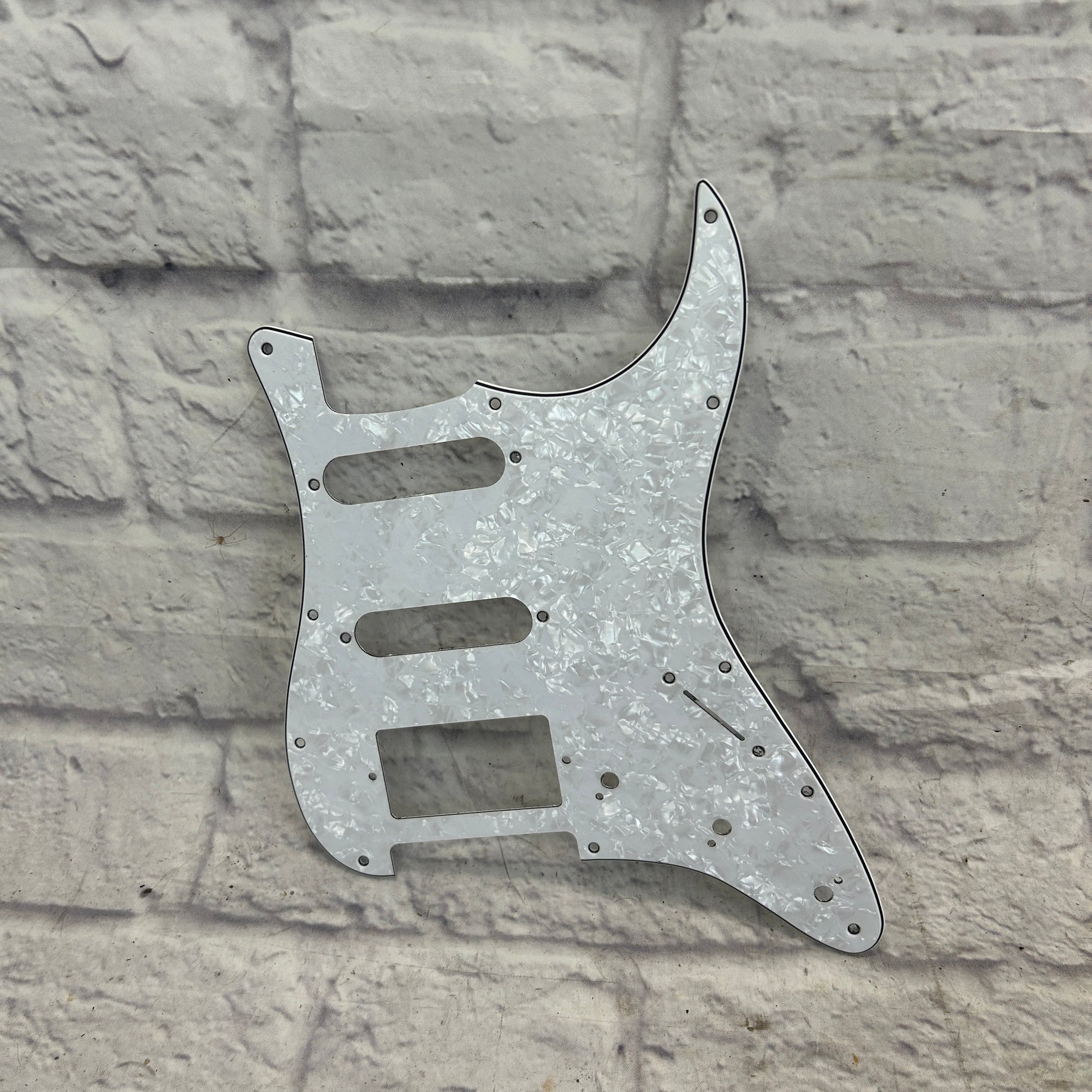 HSS Pickguard for Fender Strat White Pearl