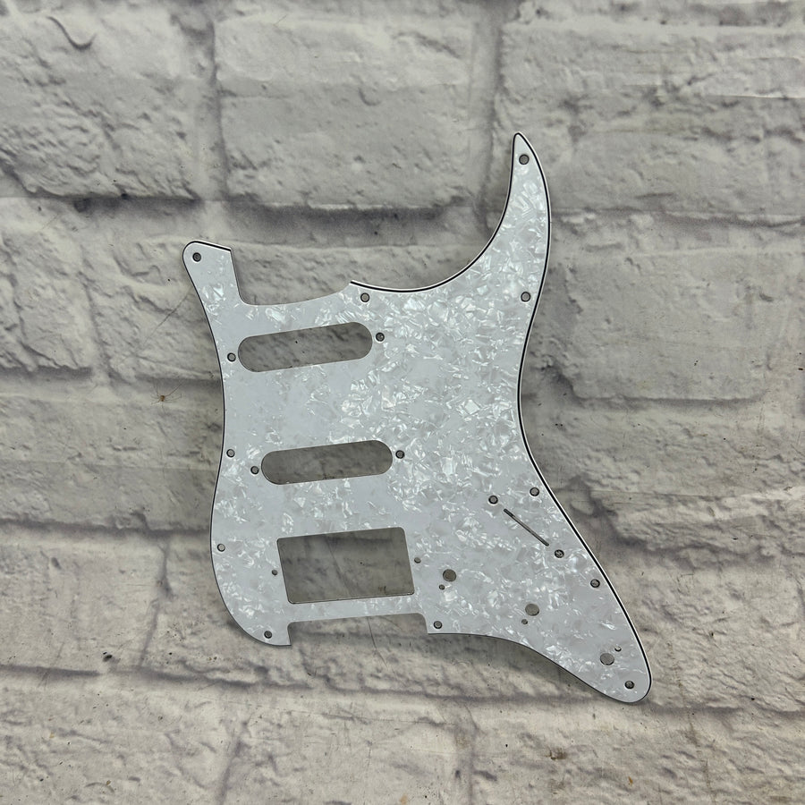 HSS Pickguard for Fender Strat White Pearl