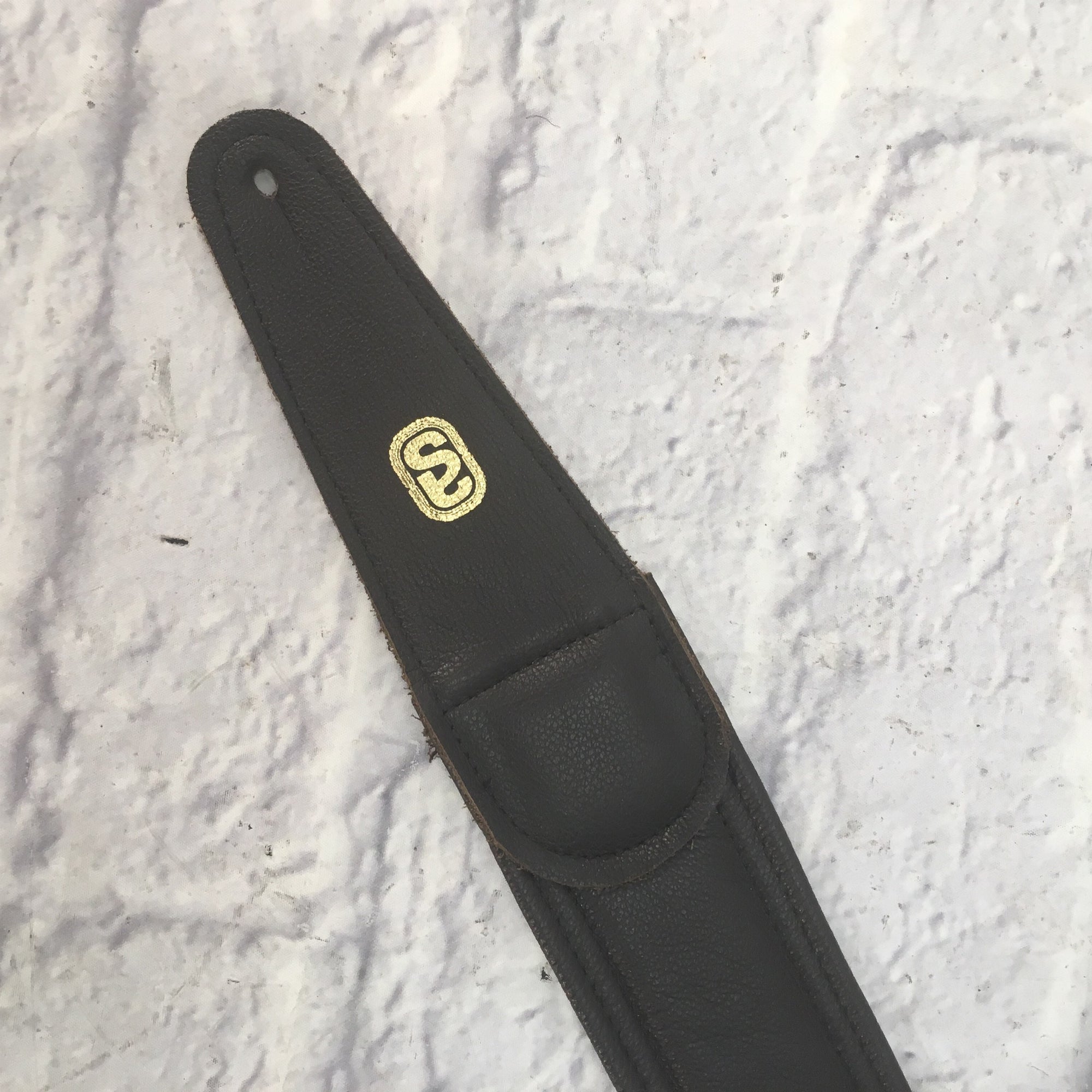 Artist Showcase Leather Guitar Strap Viceroy II (Medium Thick Dk Brown)