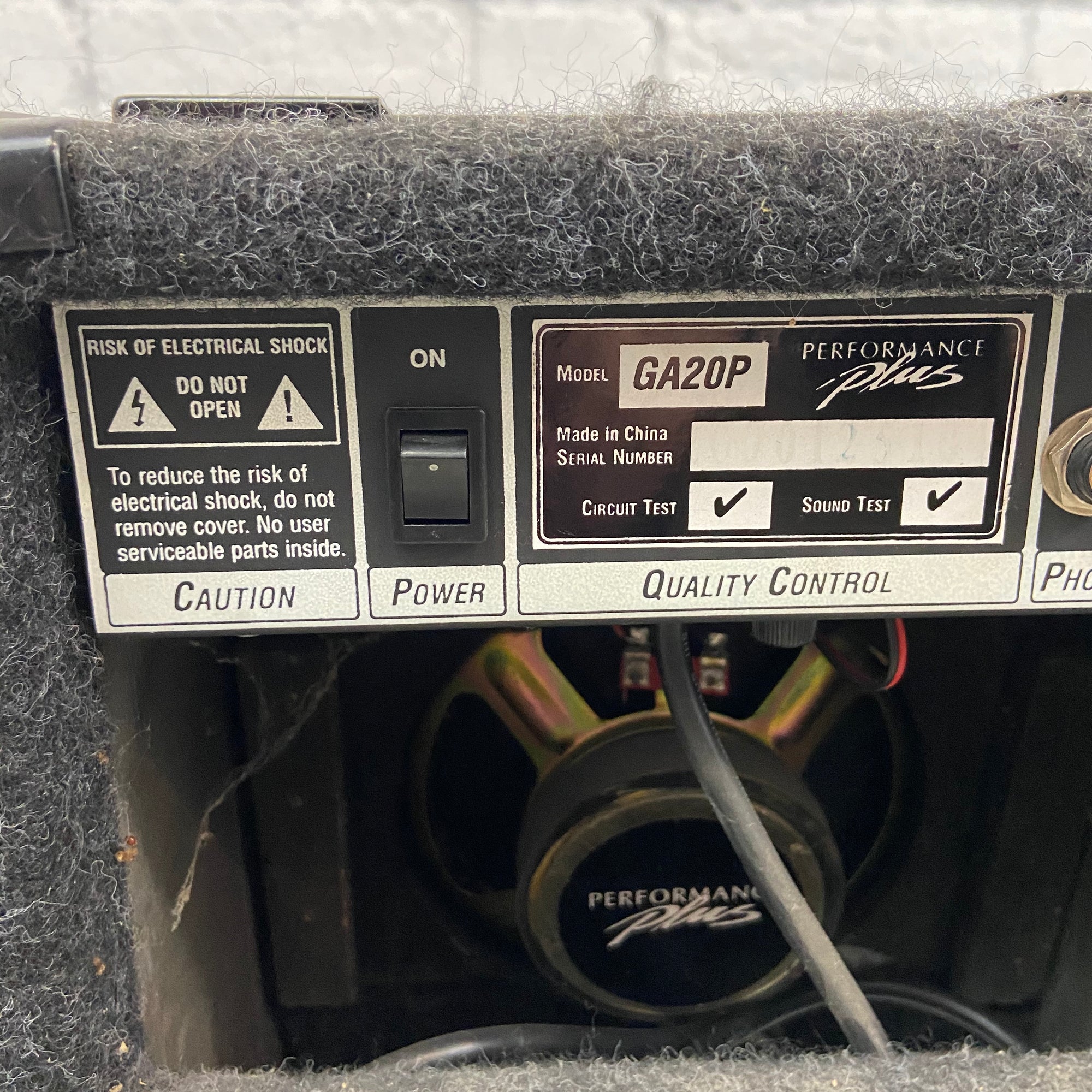 Performance Plus GA20P Guitar Combo