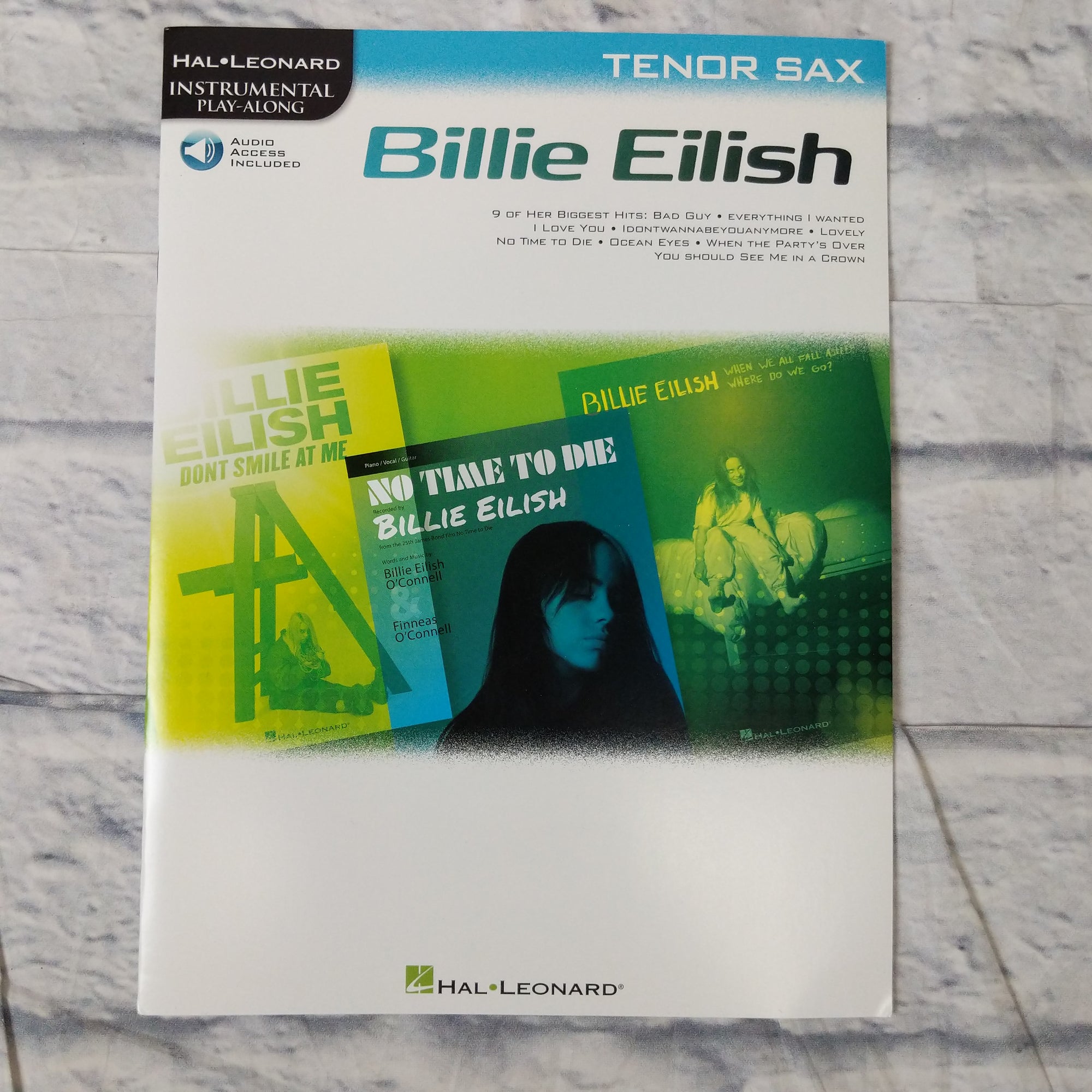 Billie Eilish Tenor Sax Instrumental Play-along Pack (billie Eilish) I -  Evolution Music