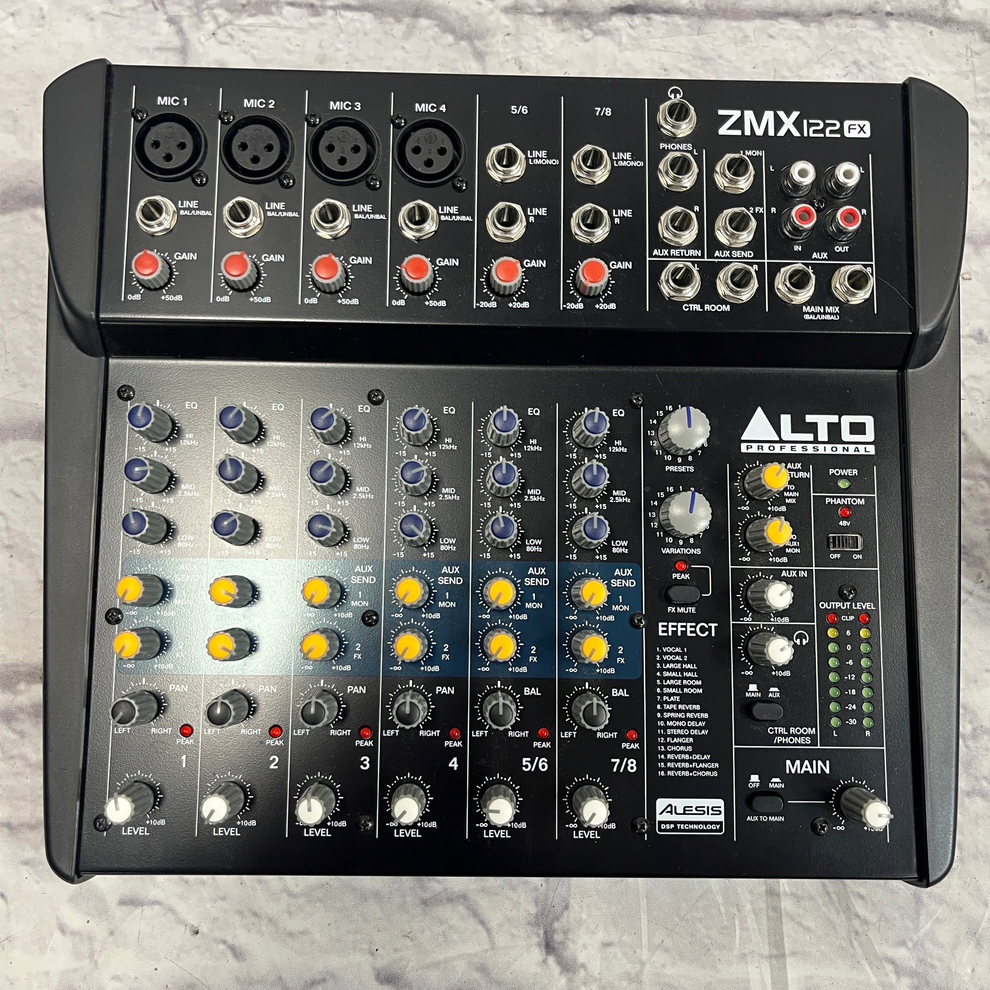 Alto ZMX122 FX Mixer - Evolution Music