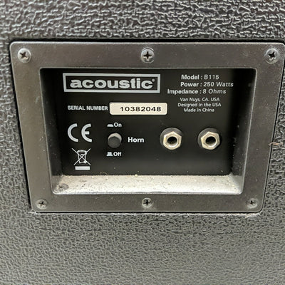 Acoustic B115 250W 1x15 Bass Cab with Horn