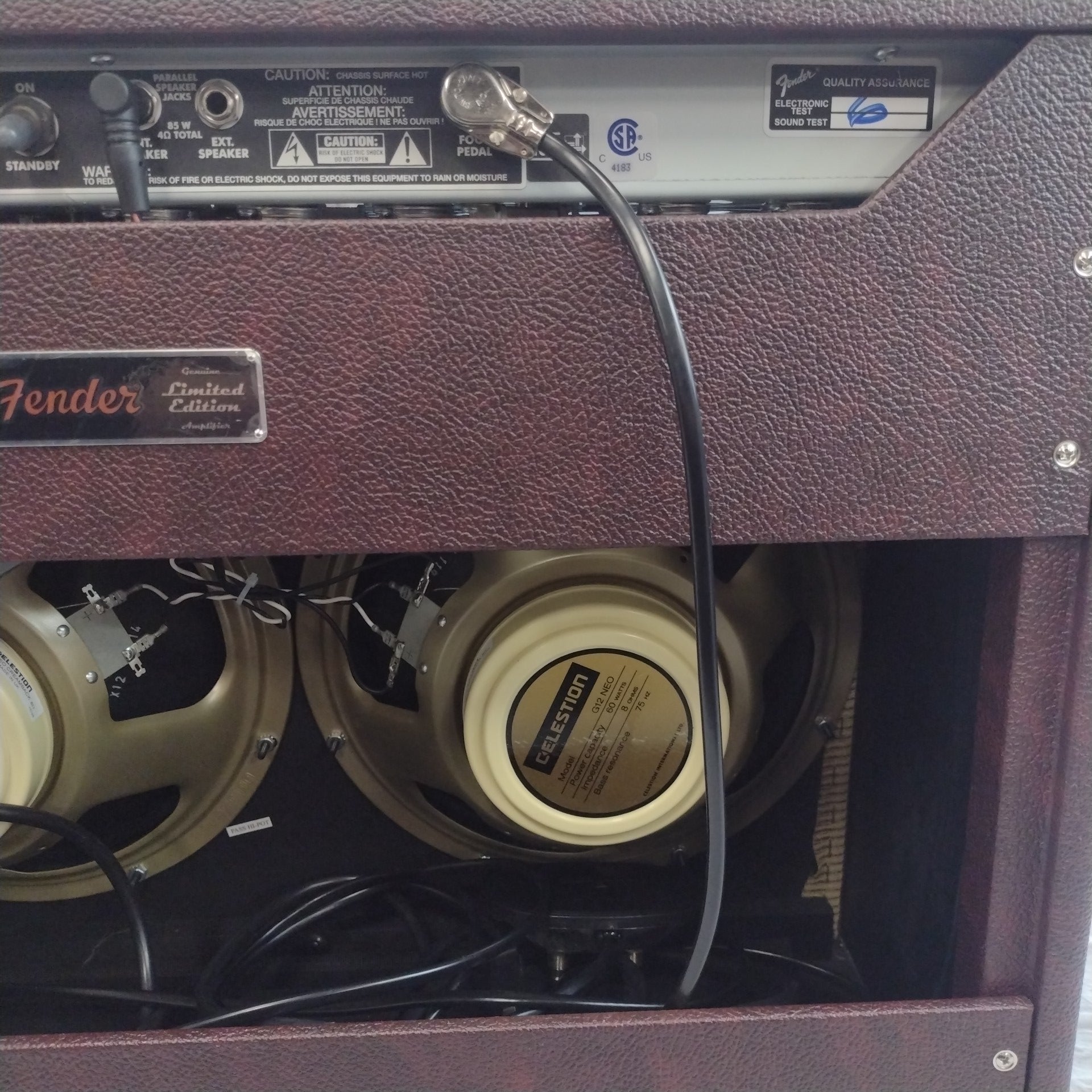 Fender Twin Reverb LTD Solid Pine Cab Celestion Neo Creambacks Guitar Combo Amp