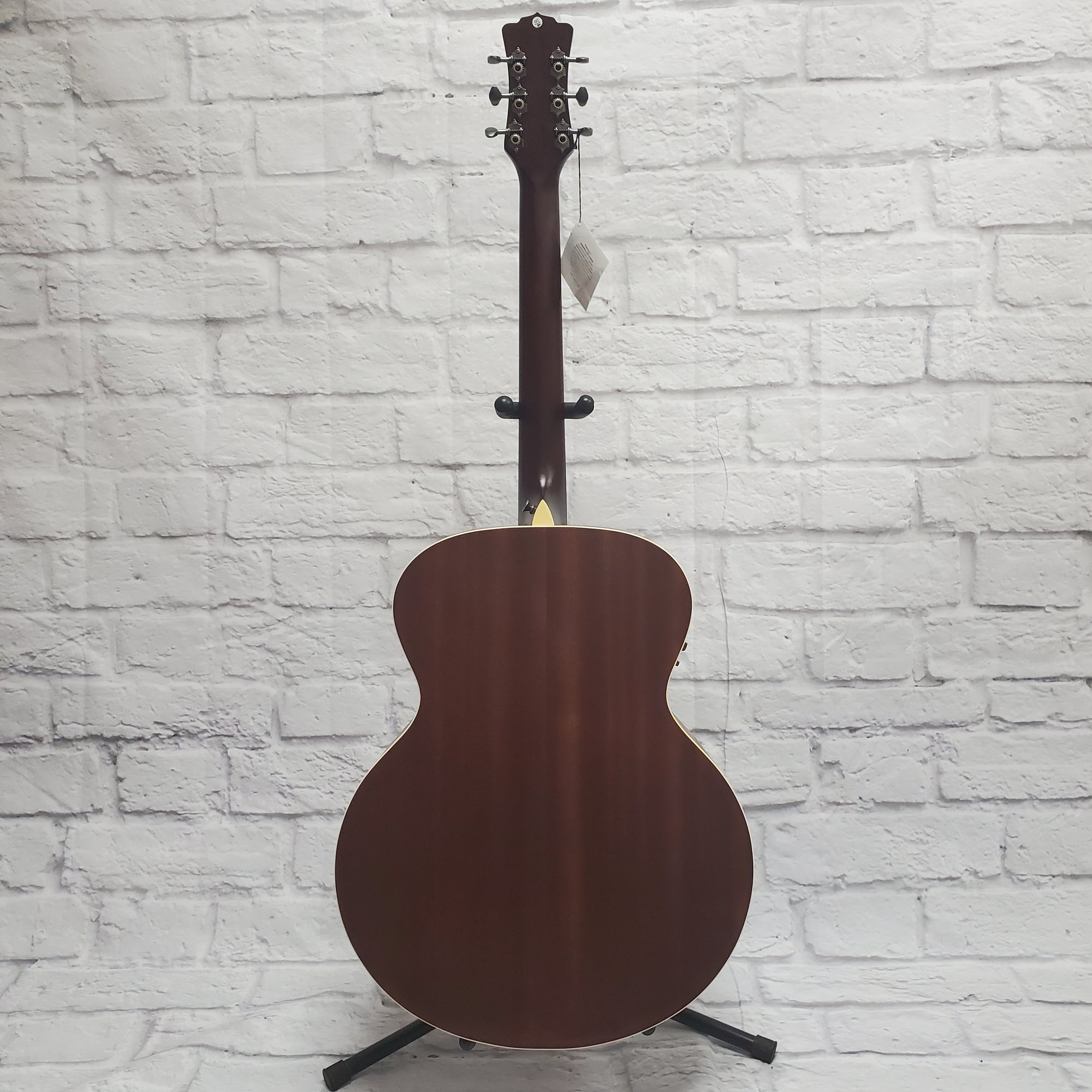 Luna Art Distressed Vintage Jumbo Acoustic Electric Guitar