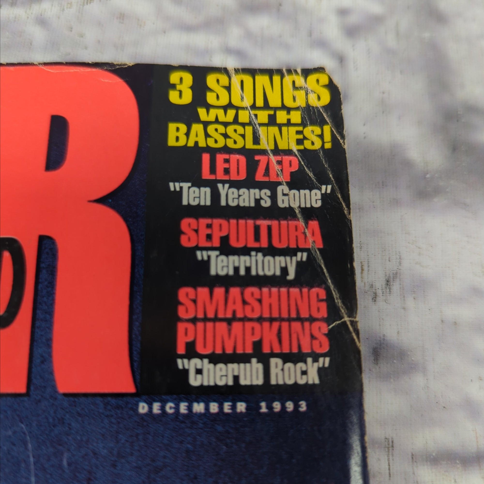 Guitar World December 1993 Jimmy Page Magazine with Tab