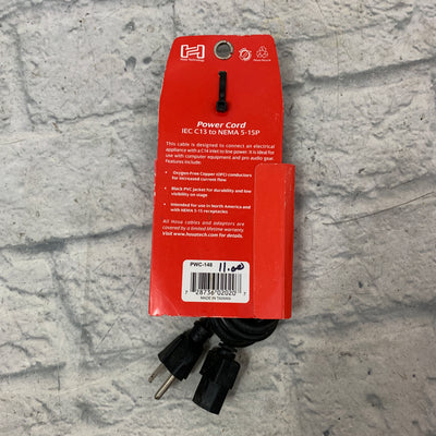 Hosa PWC-148 Amp Electrical Power Cable 8ft - New Old Stock!