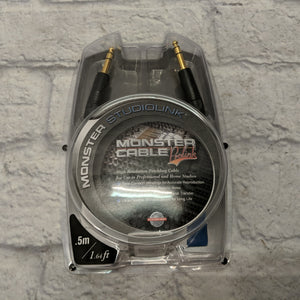 Monster Studiolink 1.64ft 1/4in Stereo Patch Cable