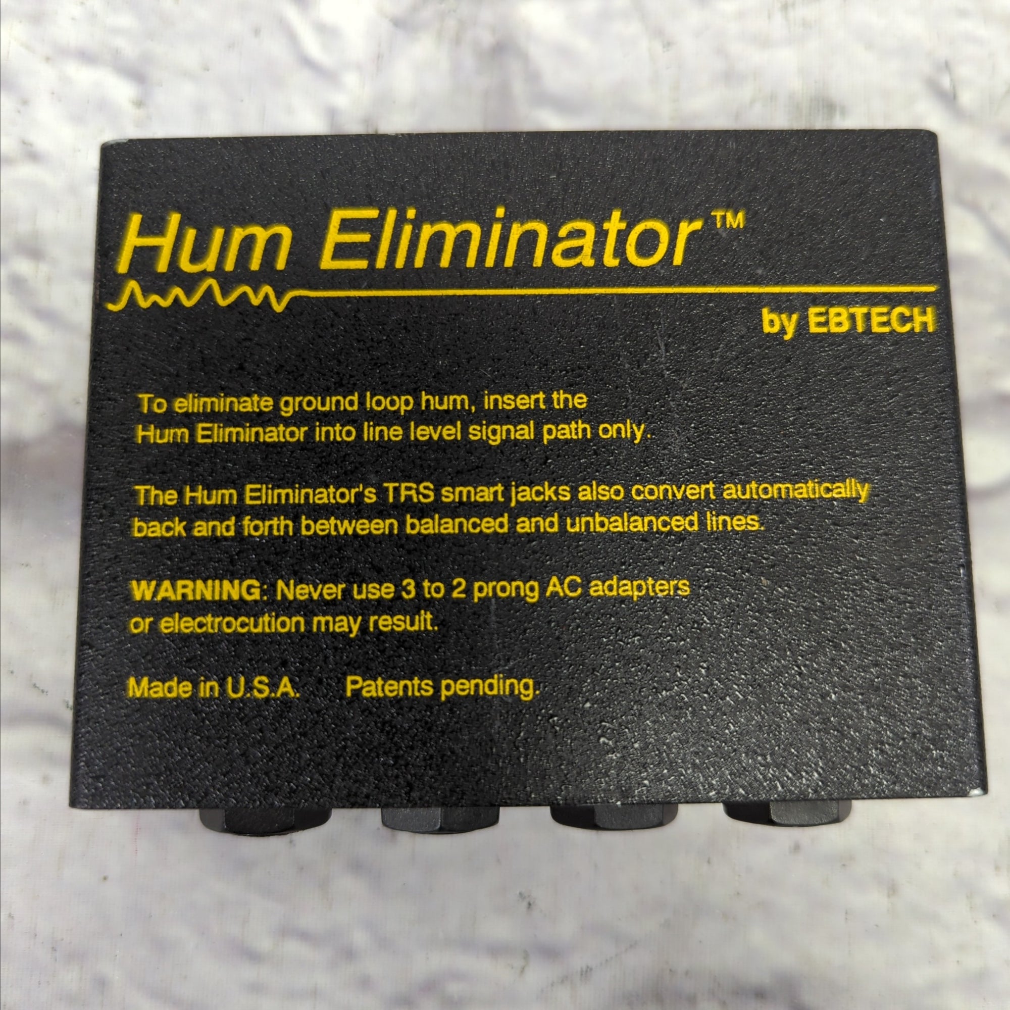 Ebtech HE-2 Dual-Channel Hum Eliminator - Evolution Music