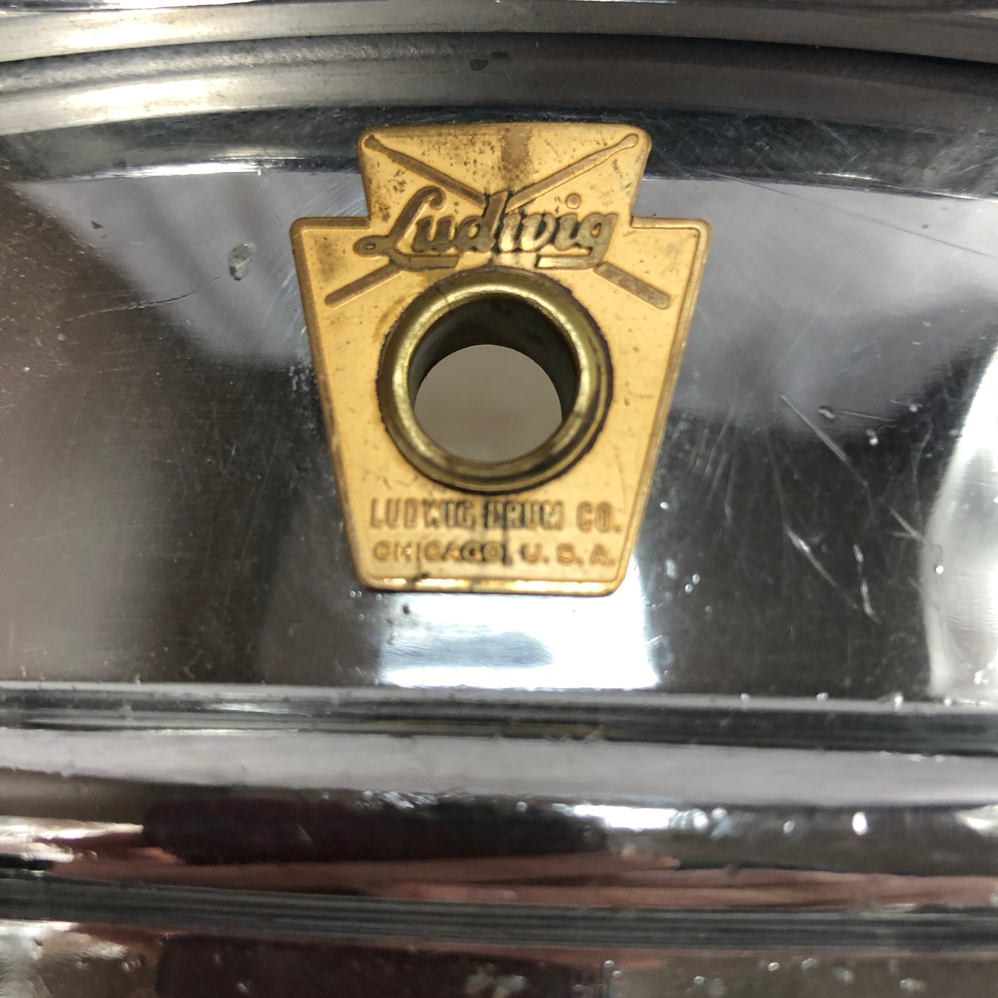 Vintage 1960s Ludwig 14 x 5 Super Sensitive Snare Drum