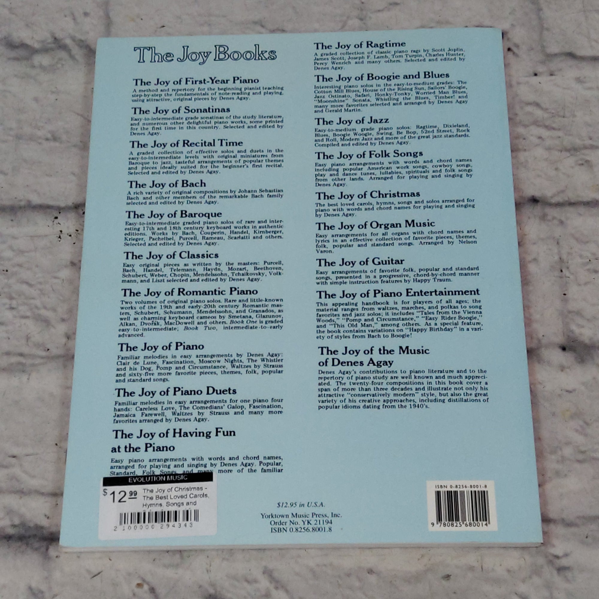 The Joy of Christmas - The Best Loved Carols, Hymns, Songs and Solos Arranged for Piano