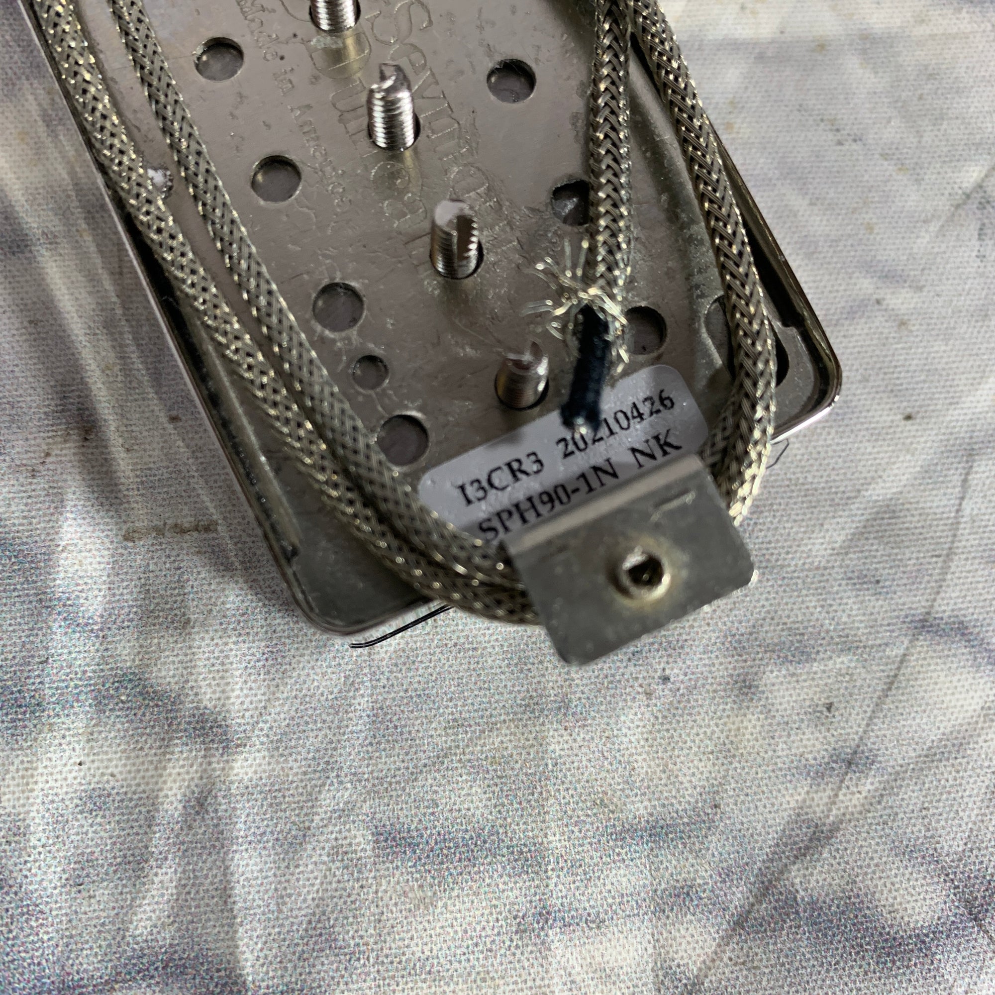 Seymour Duncan SPH90 1N Phat Cat Nickle Cover Neck Pickup
