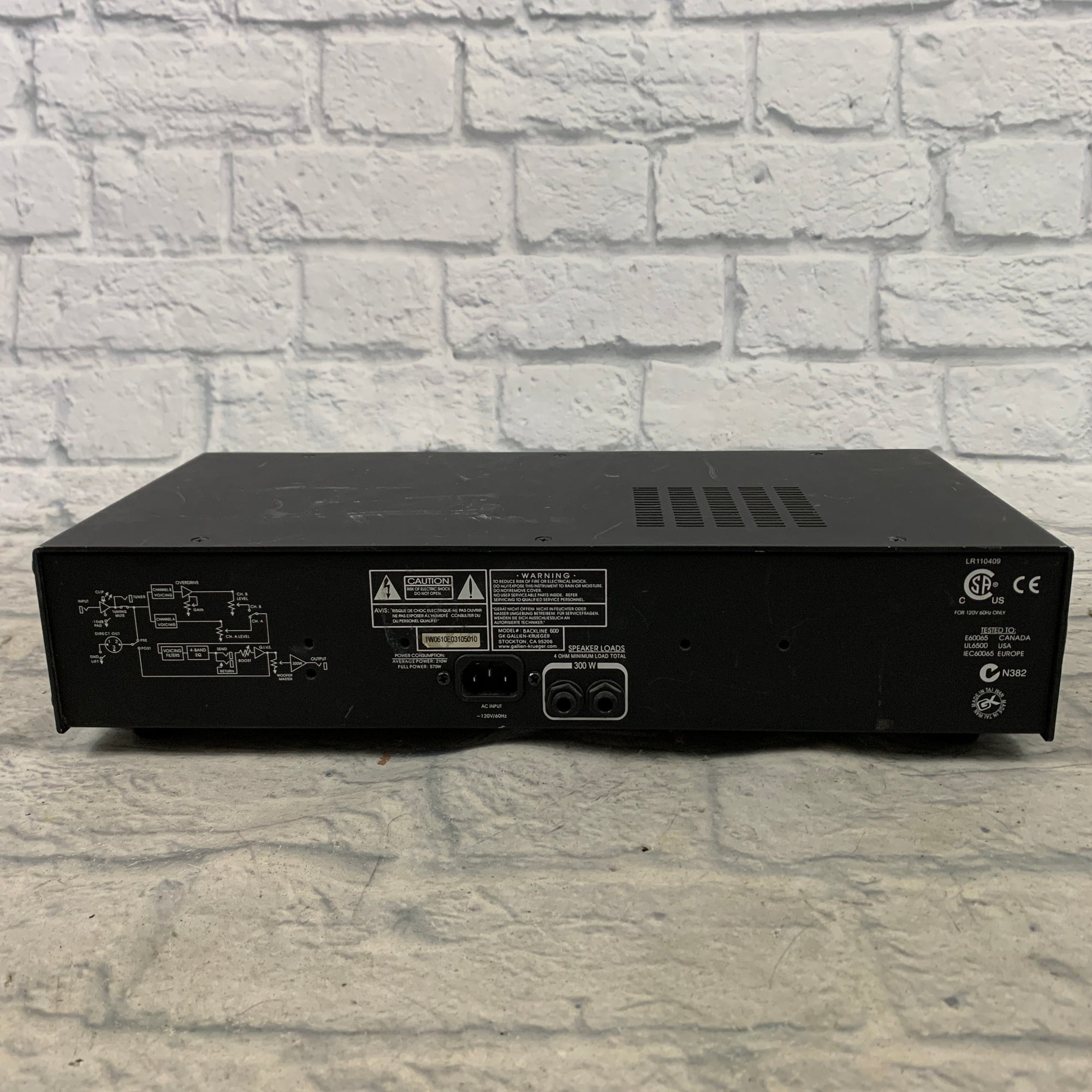 Gallien-Krueger Backline 600 Bass Head AS IS PROJECT