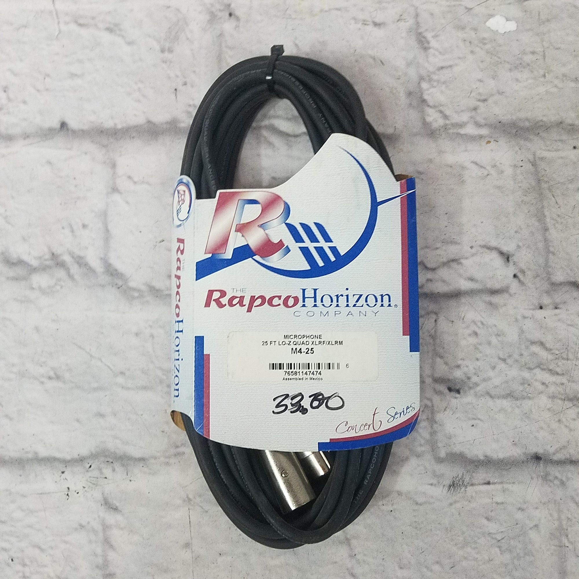 Rapco Horizon M4-25 25ft XLR Cable