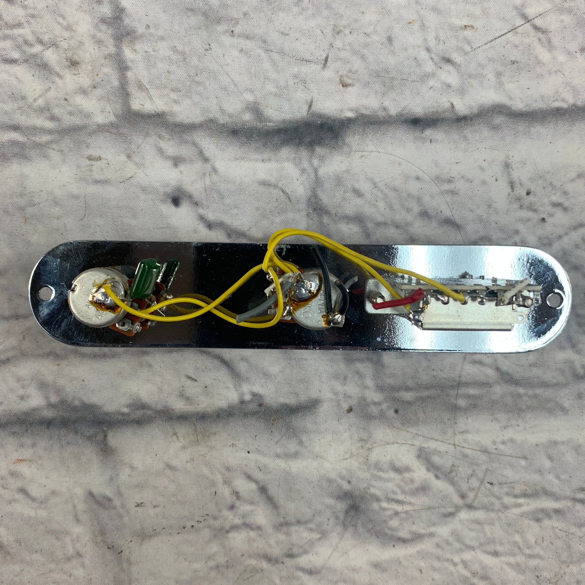 Unknown Telecaster Control Plate, Loaded