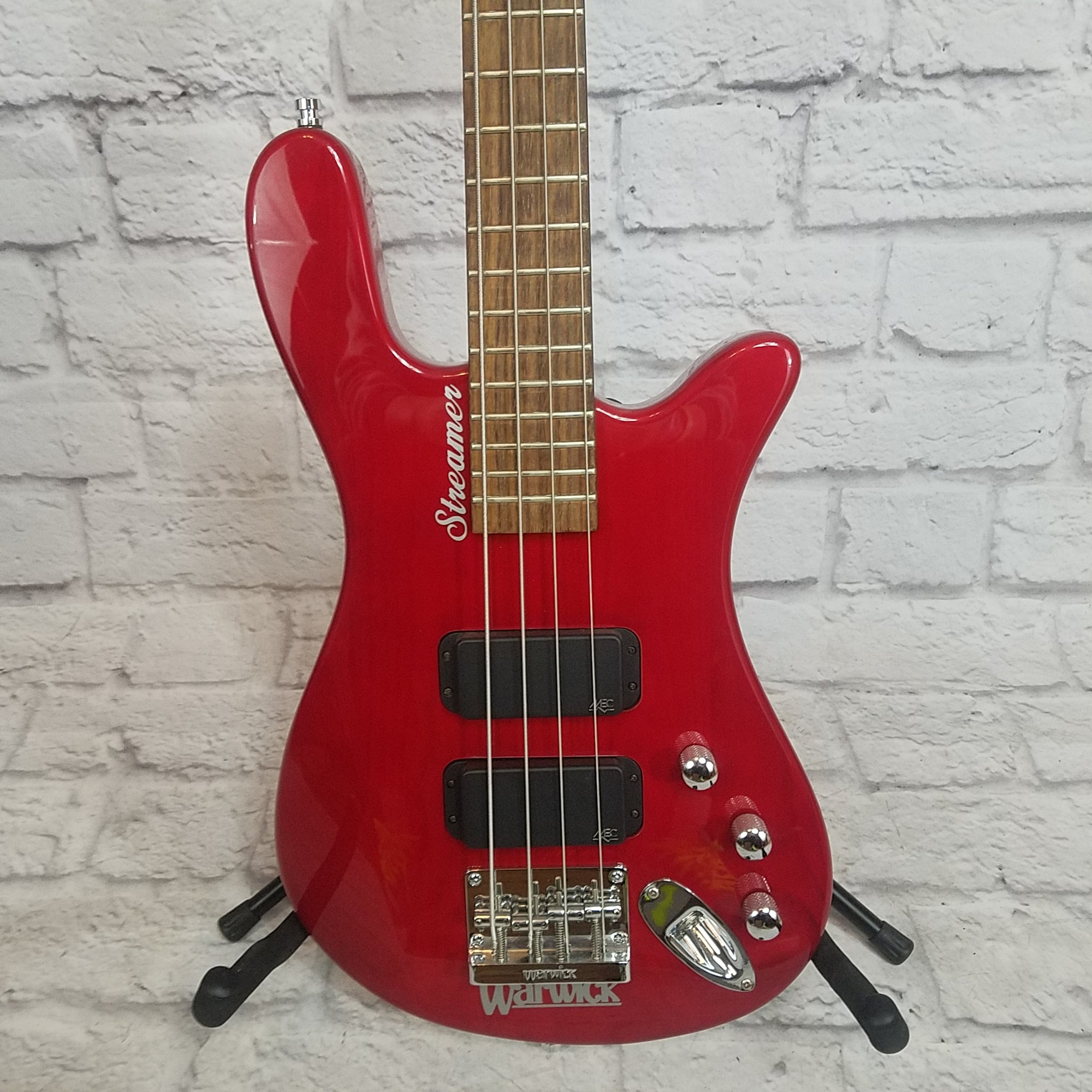 Warwick Rock Bass Streamer 4 String Bass Red - Evolution Music