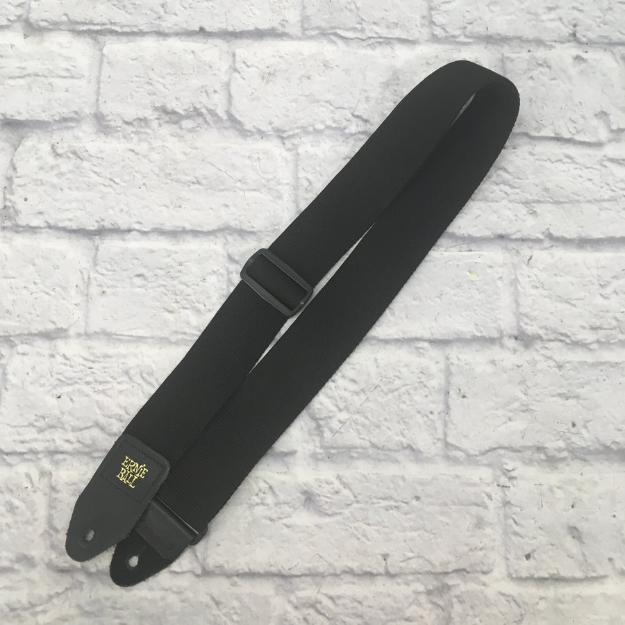 Ernie Ball Medium Width Black Nylon Guitar Strap 2