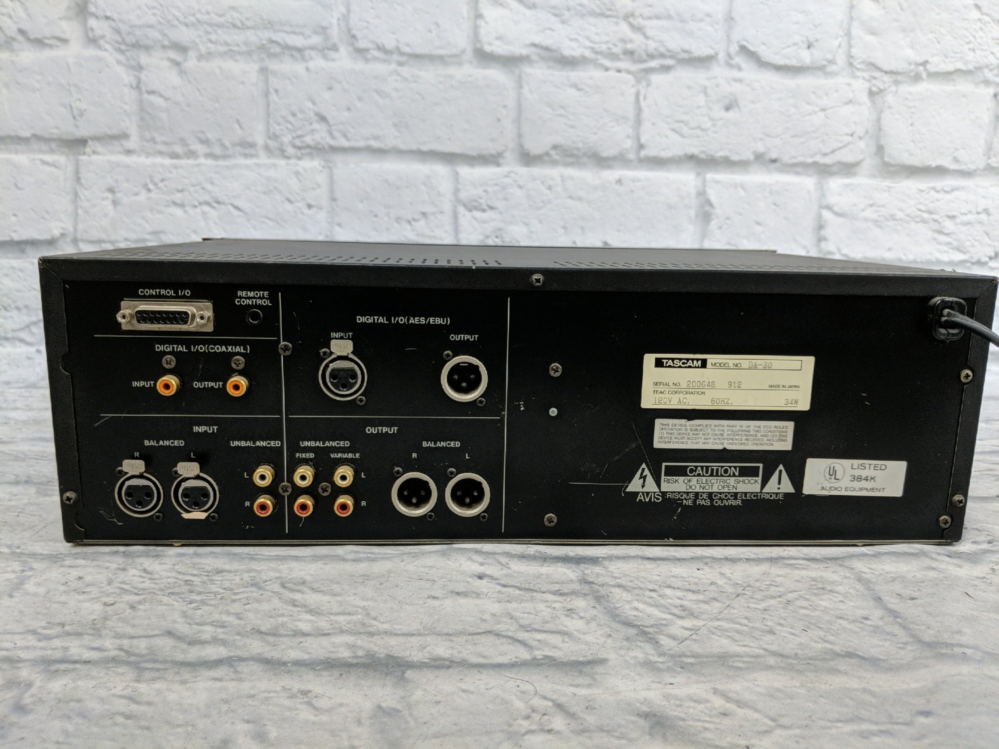 Tascam DA-30 DAT Recorder