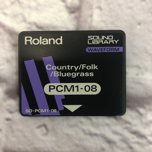 Roland PCM1-08 Country Folk Bluegrass Data Card
