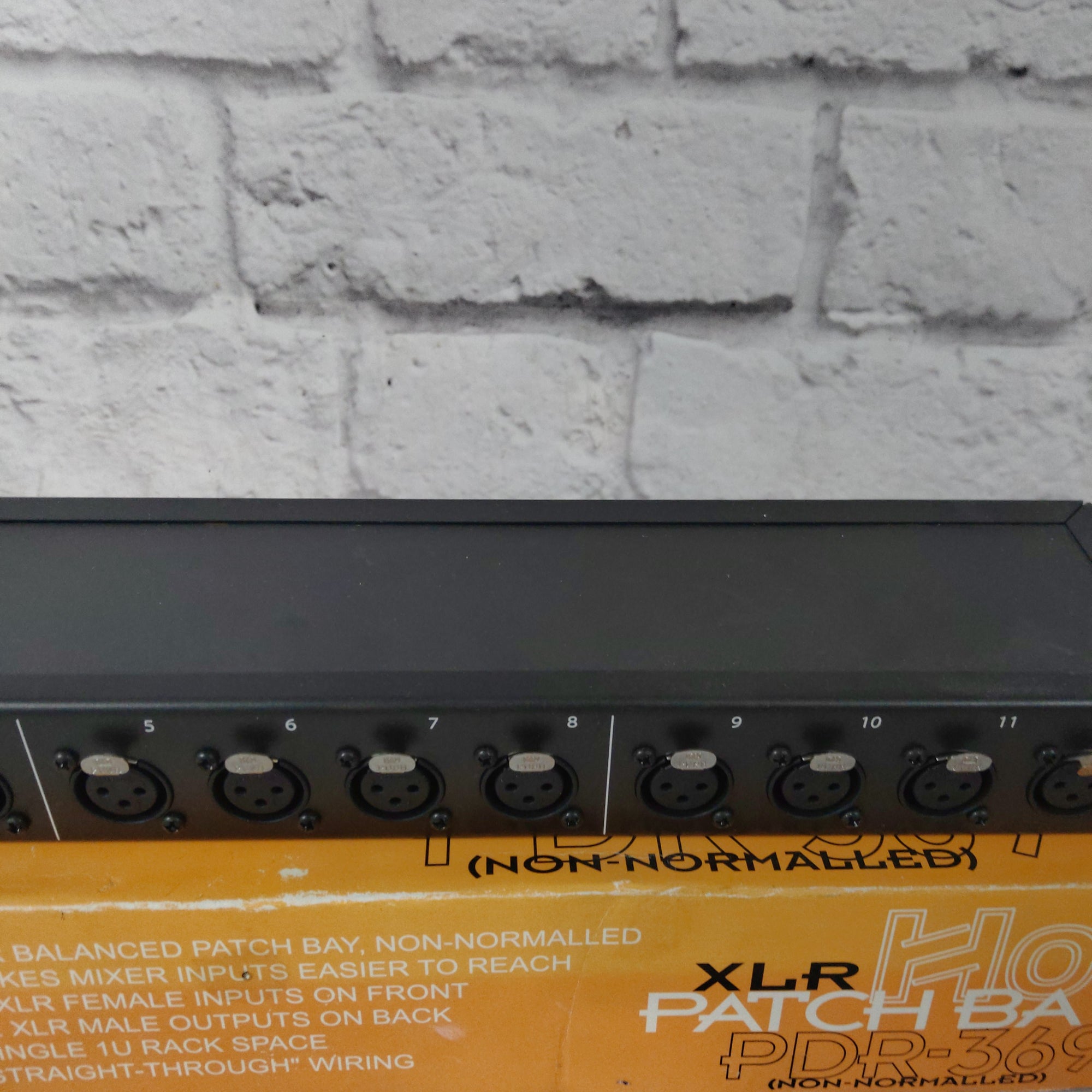 Hosa PDR-369 Rack XLR Patchbay Evolution Music