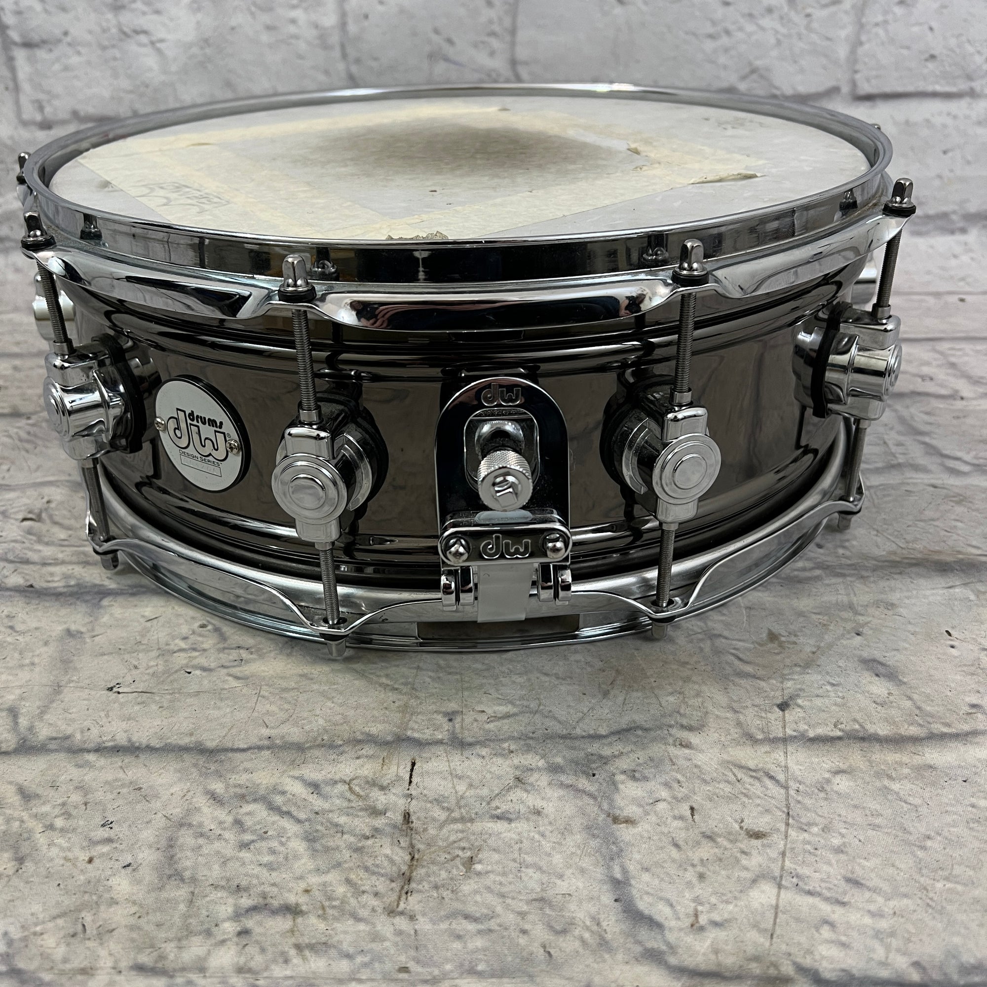 DW Design Series Black over Brass 14x5.5" Snare