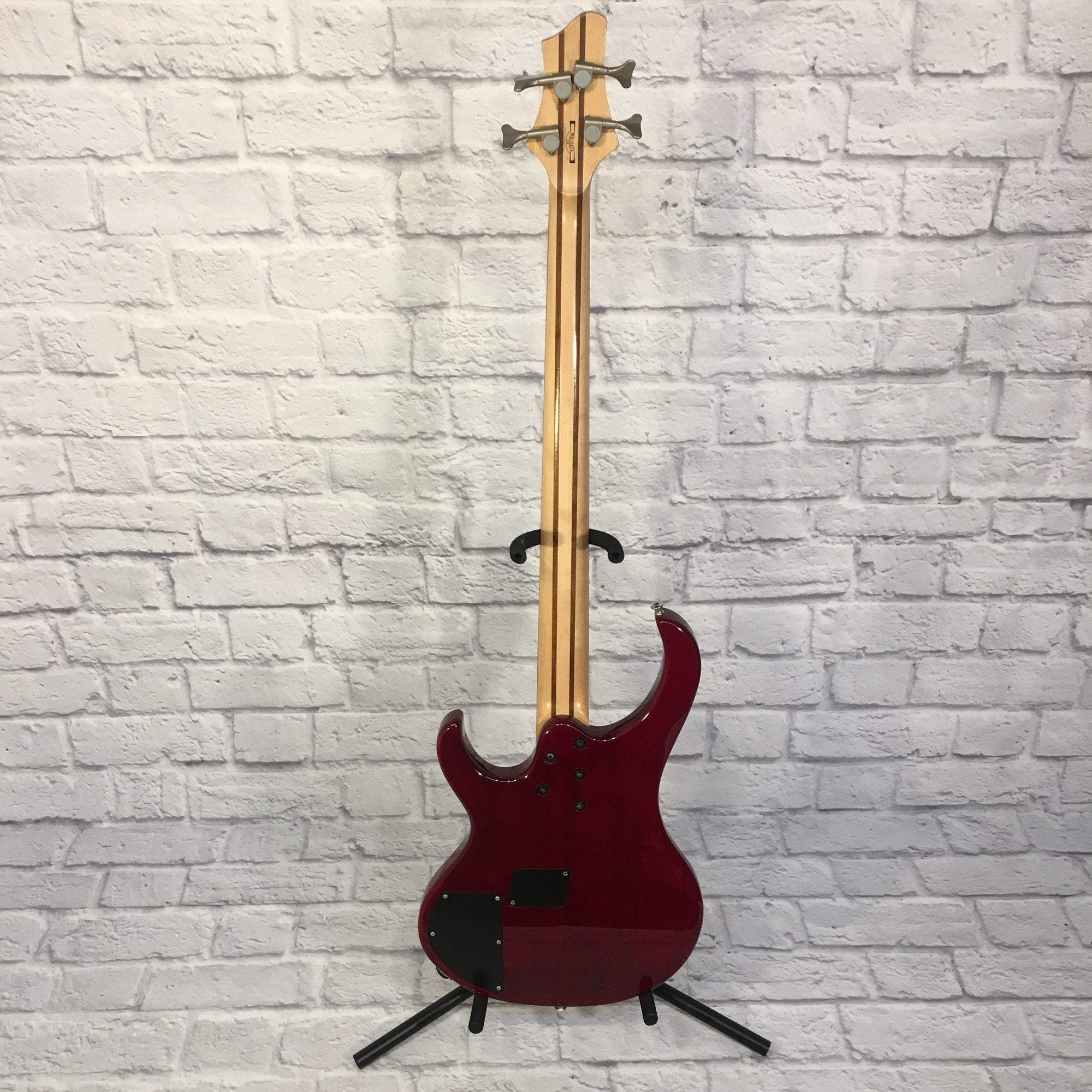 Ibanez BTB450QM 4 String Electric Bass Transparent Red