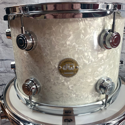 DW 3pc Collectors Series Drum Set White Marine Pearl 2006