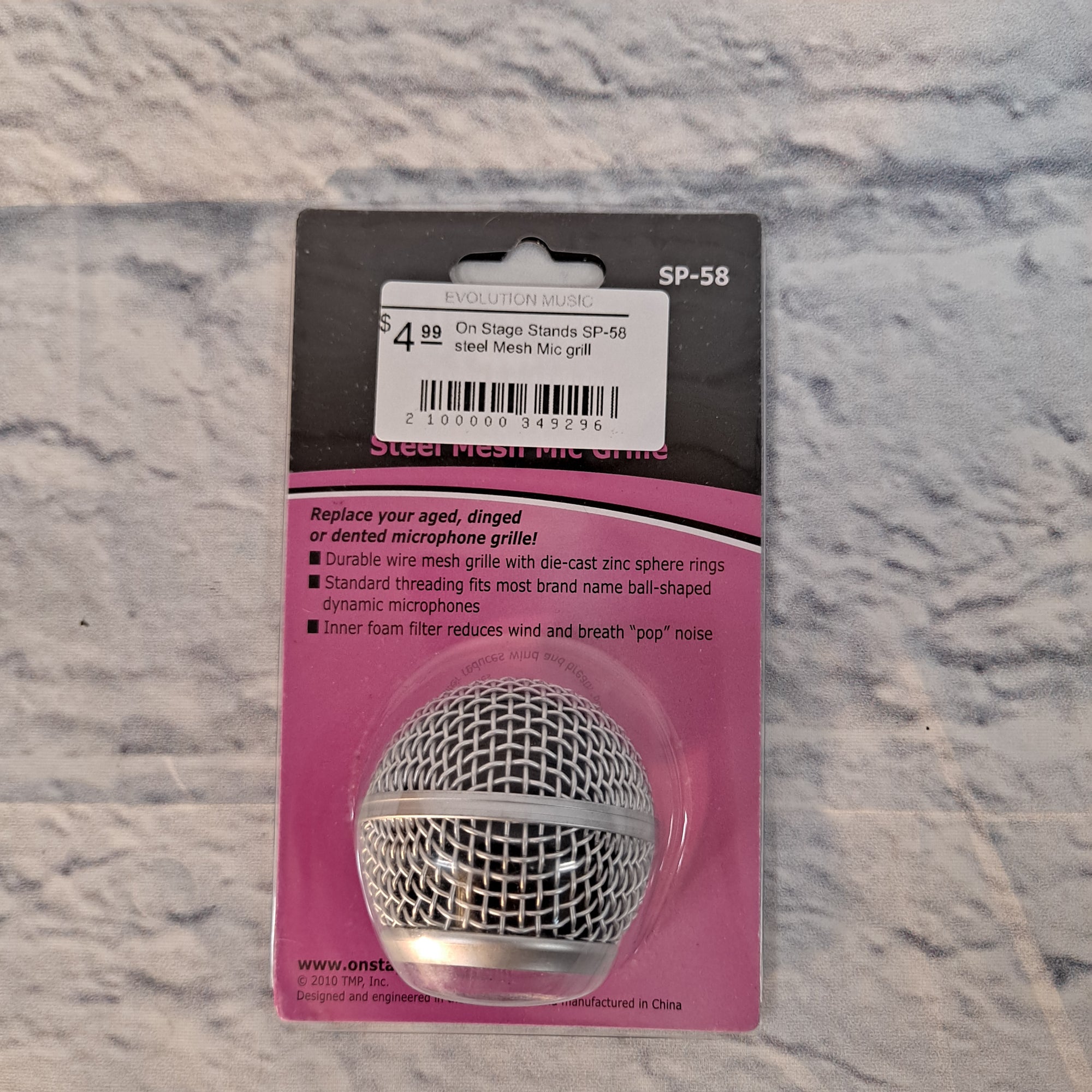 On Stage Stands SP-58 steel Mesh Mic grill