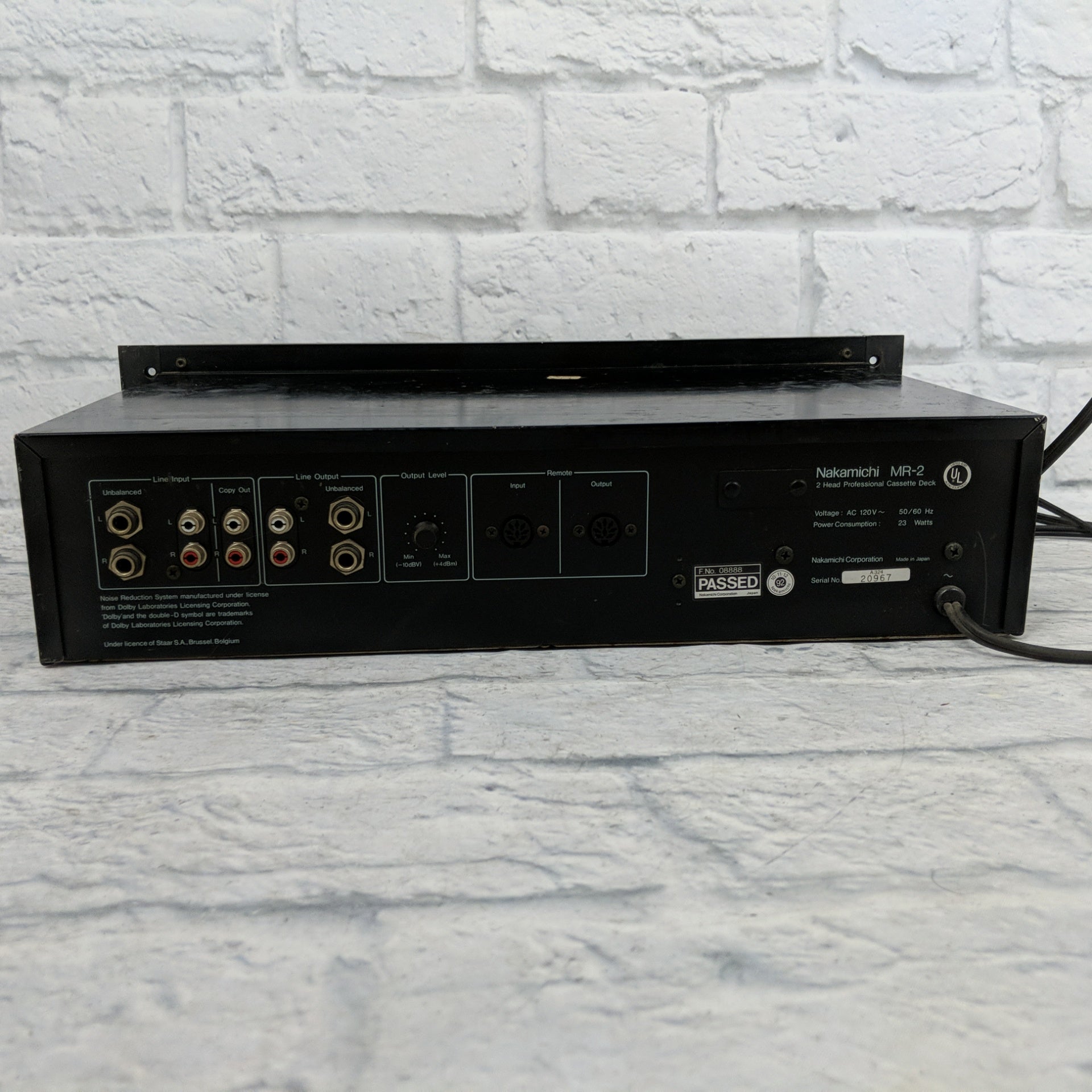 Nakamichi MR-2 Rackmount Cassette Deck