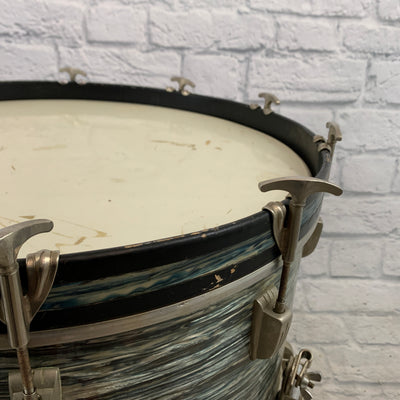 WFL Super Classic 14" x 22" Bass Drum - Blue Oyster Pearl