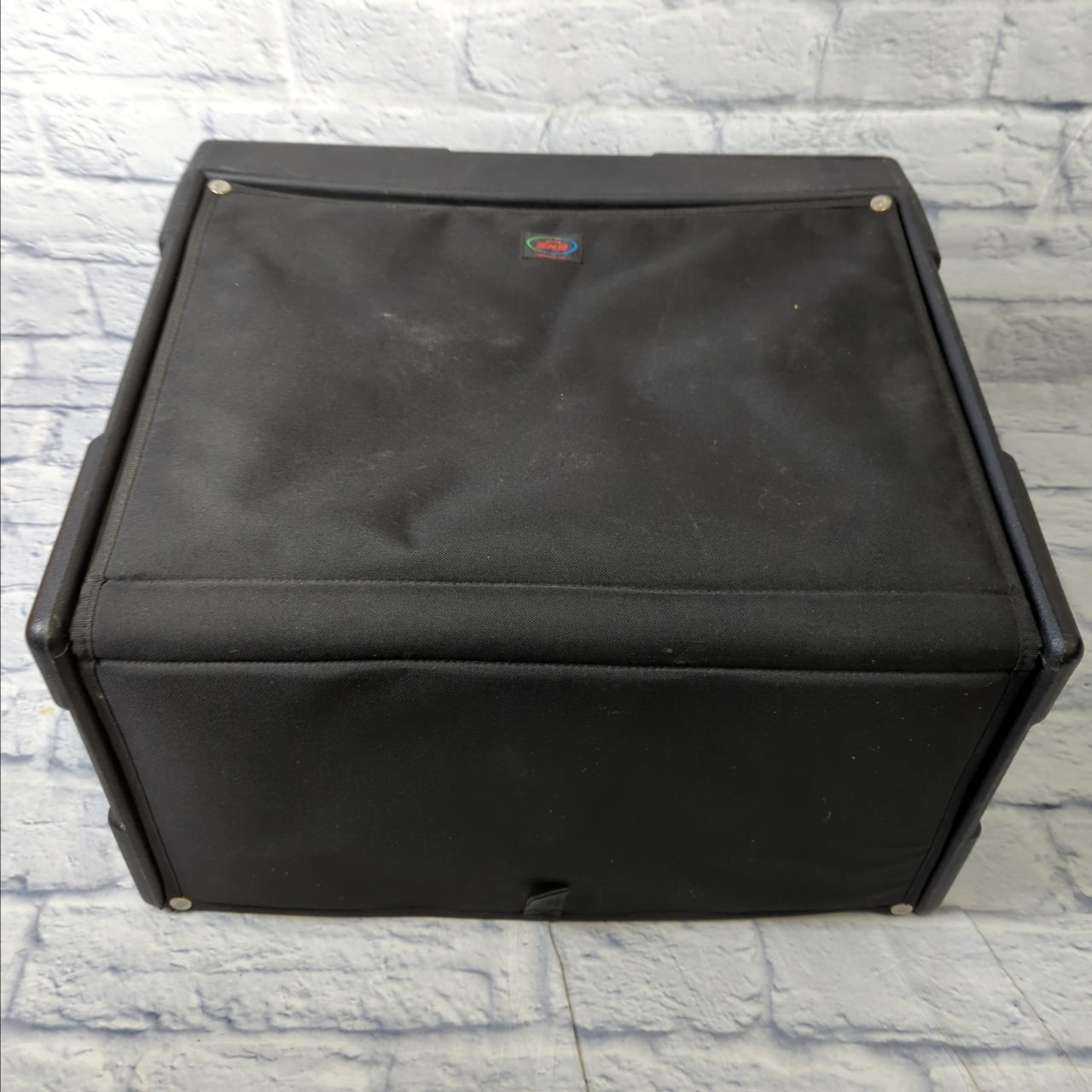 SKB DJ Shuttle 8X4 Slant Top Mixer Rack Case 8U x 4U Front w/Soft Cover