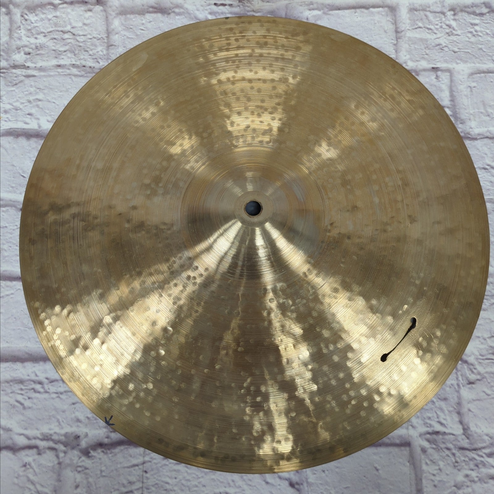 Vintage 1950s Zildjian 18" Crash Ride Cymbal - 1602g