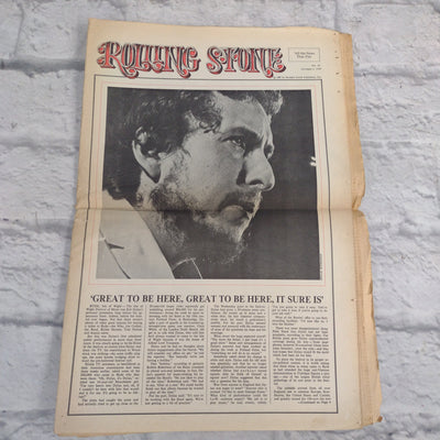Vintage Rolling Stone Magazine - No 43 October 4 1969 - The Underground Press Bob Dylan Cover