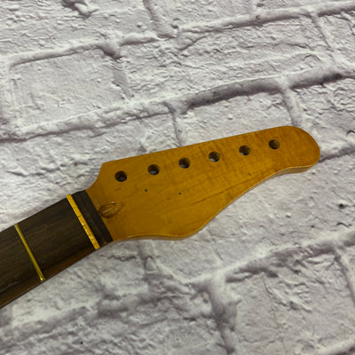 Unknown 22 Fret Rosewood Fretboard Maple Guitar Neck w/ Top Nut