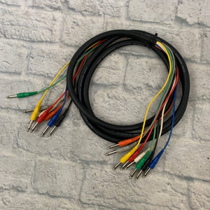 Hosa 8-Channel Recording Snake 7FT 1/4" TS