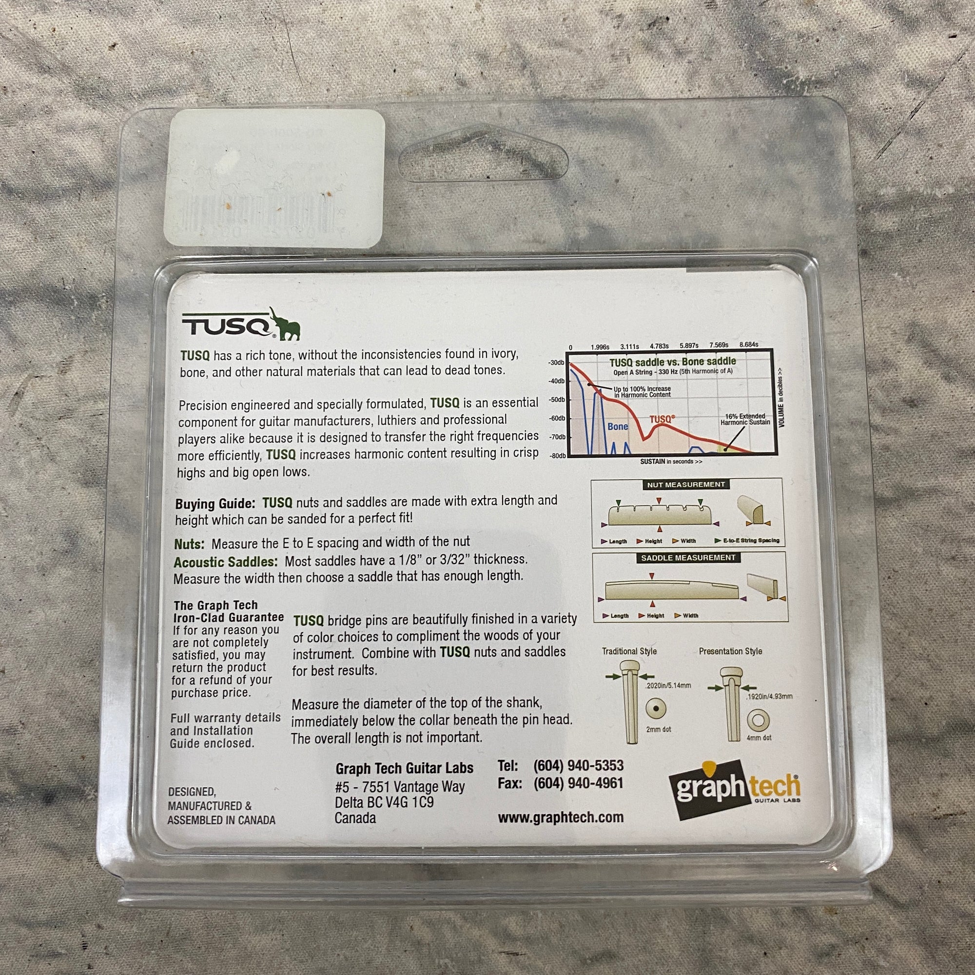 Tusq Slotted Strat & Tele Electric Nut