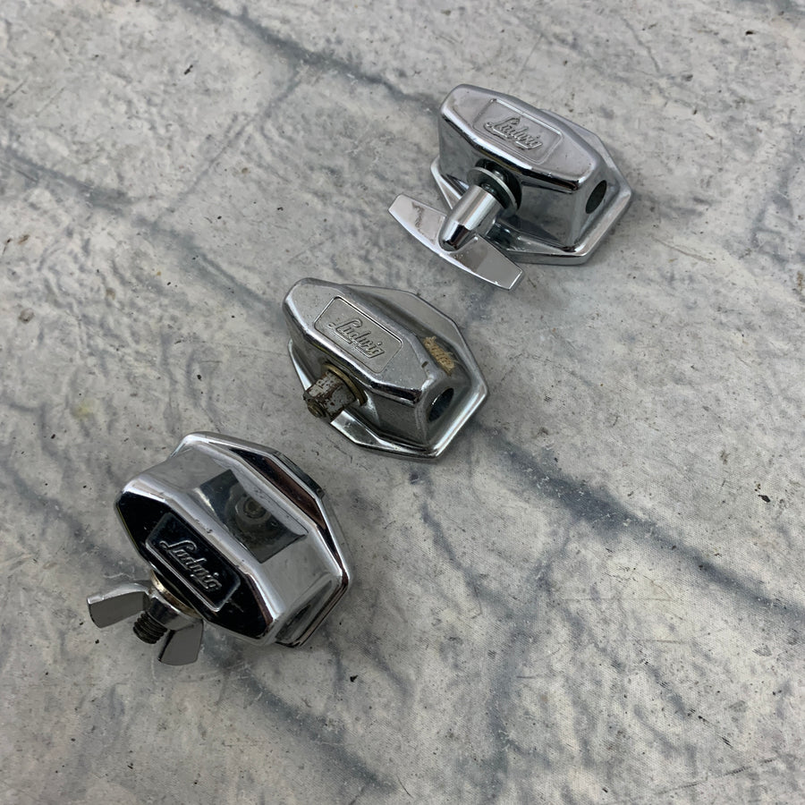 Vintage Ludwig Floor Tom Leg Bracket Set of Three 3