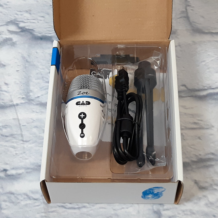 CAD ZOE USB Digital Condenser Microphone w/TrakMix Headphone Output